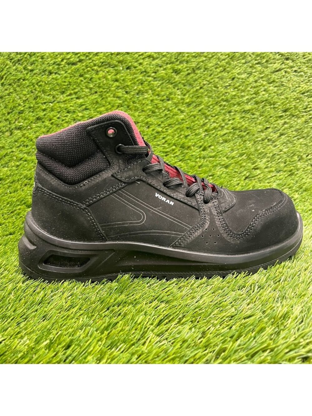Voran SportSafe Energy 741N Women Size 7.5 Black Composite Toe Safety Work Boots